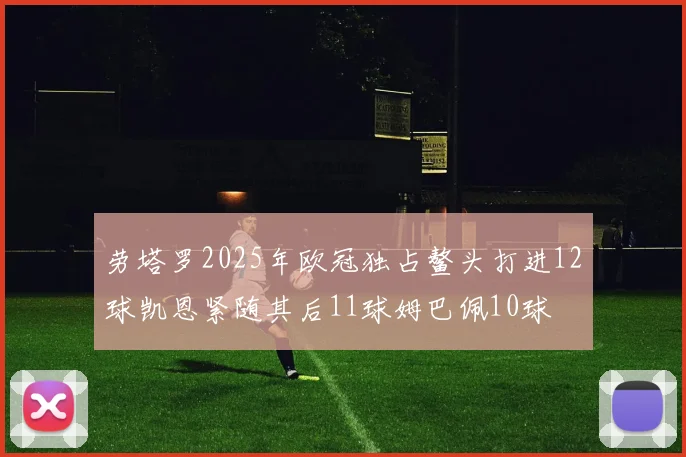劳塔罗2025年欧冠独占鳌头打进12球凯恩紧随其后11球姆巴佩10球